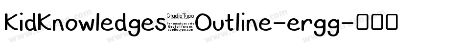 KidKnowledges1Outline-ergg字体转换