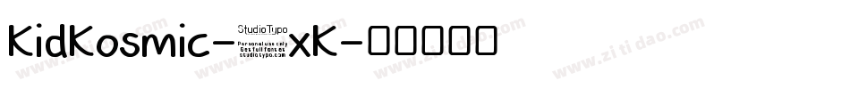KidKosmic-4xK字体转换
