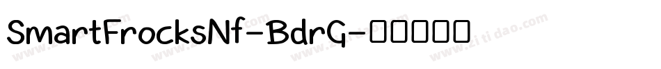 SmartFrocksNf-BdrG字体转换