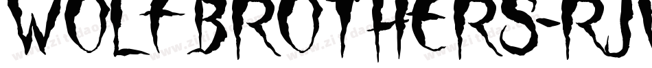 WolfBrothers-rjvK字体转换