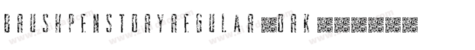 BrushpenStoryRegular-ORK8字体转换