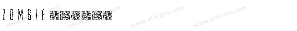 ZOMBIE字体转换