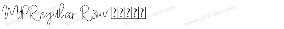 M1PRegular-R3wv字体转换