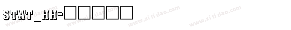 stat_hh字体转换