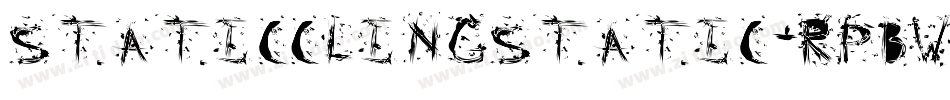 StaticClingStatic-RpBW字体转换