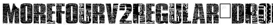 MorefourV2Regular-DROE字体转换