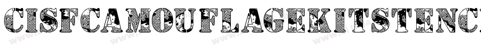 CisfCamouflageKitStencil-lJ8X字体转换