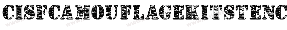 CisfCamouflageKitStencil-lJ8X字体转换