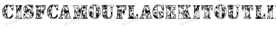 CisfCamouflageKitOutline-9A65字体转换