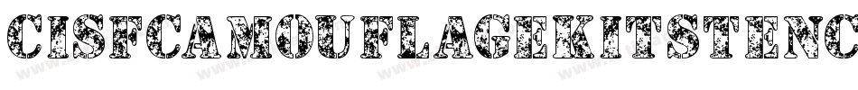CisfCamouflageKitStencil-lJ8X字体转换