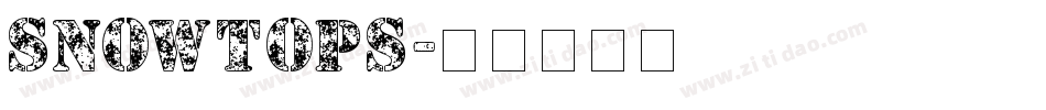 SNOWTOPS字体转换