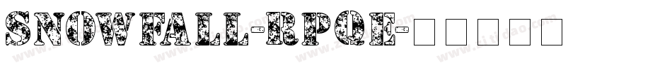 Snowfall-RPqe字体转换