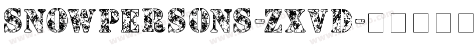 Snowpersons-zXVD字体转换