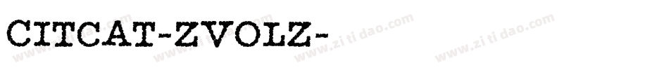 Citcat-ZVoLZ字体转换