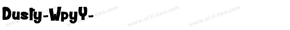Dusty-WpyY字体转换