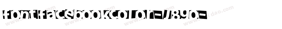 FontFacebookColor-J8go字体转换
