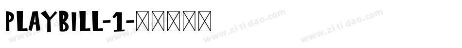Playbill-1字体转换