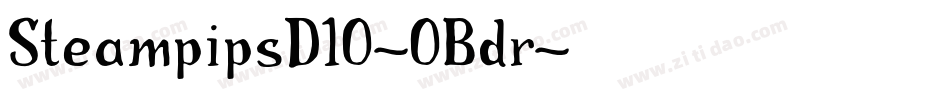 SteampipsD10-0Bdr字体转换