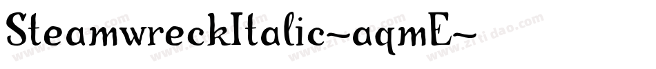 SteamwreckItalic-aqmE字体转换