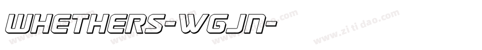 Whethers-wGjn字体转换