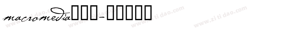 macromedia手机版字体转换