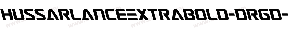 HussarLanceExtrabold-DRgd字体转换