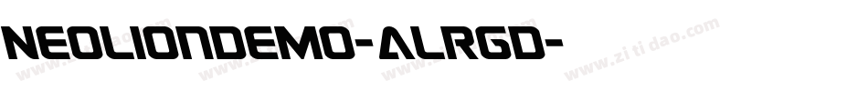 NeolionDemo-ALRgD字体转换
