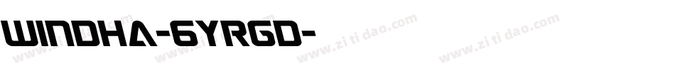Windha-6YRgD字体转换