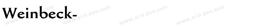 Weinbeck字体转换