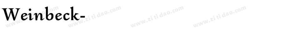 Weinbeck字体转换