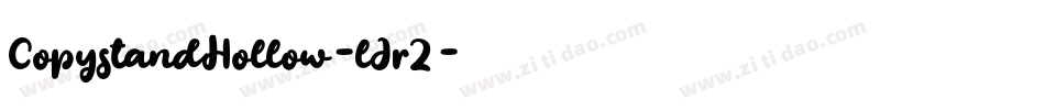 CopystandHollow-lJrZ字体转换