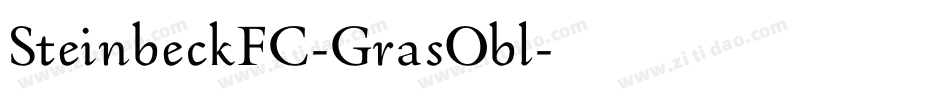 SteinbeckFC-GrasObl字体转换