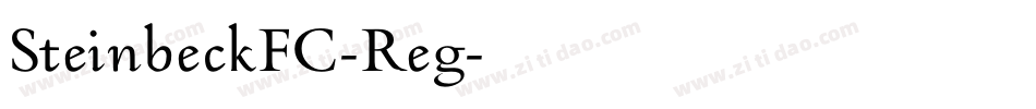 SteinbeckFC-Reg字体转换