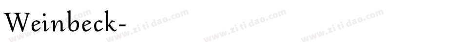 Weinbeck字体转换