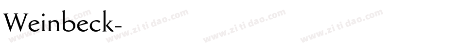 Weinbeck字体转换