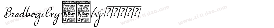 Bradbogilvy-12Wj字体转换