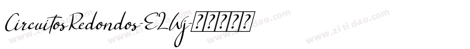CircuitosRedondos-ELWj字体转换