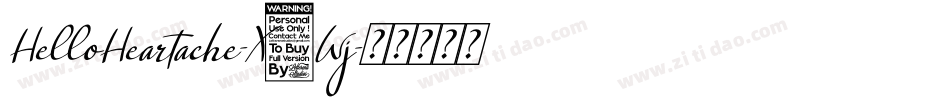 HelloHeartache-X9Wj字体转换