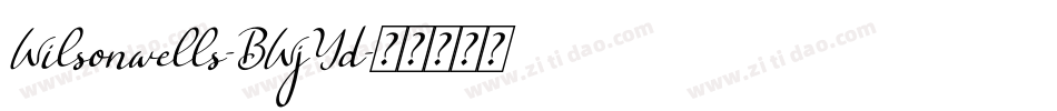 Wilsonwells-BWjYd字体转换