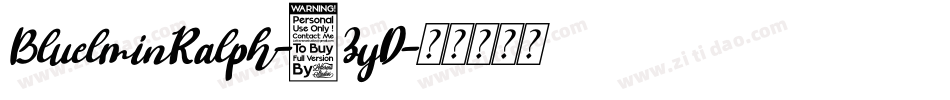 BluelminRalph-7ZyD字体转换