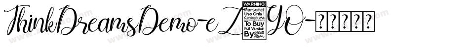 ThinkDreamsDemo-eZ9YO字体转换