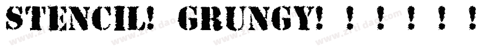Stencil-grungy字体转换