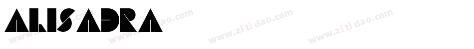 alisadra字体转换