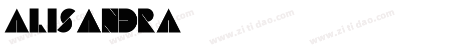 alisandra字体转换