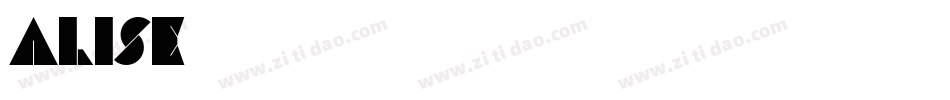 alise字体转换