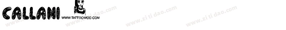 Callani字体转换