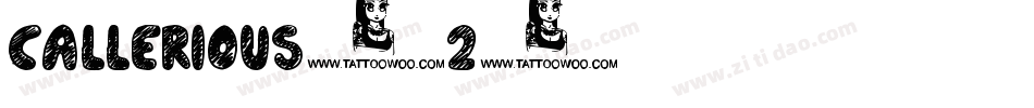 Callerious-2字体转换