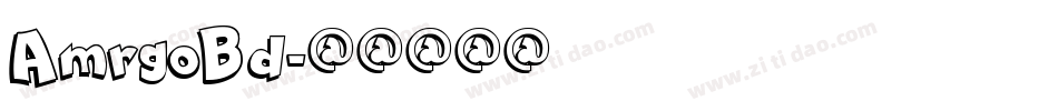 AmrgoBd字体转换