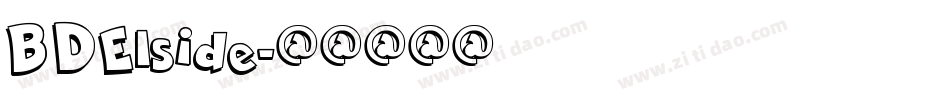 BDElside字体转换