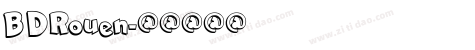 BDRouen字体转换